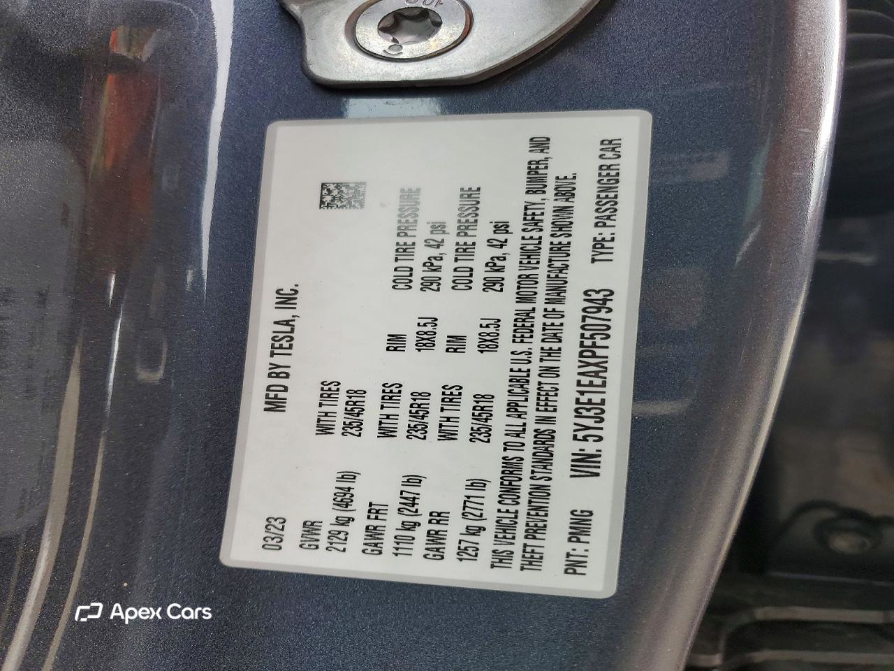 Tesla Model 3 2023