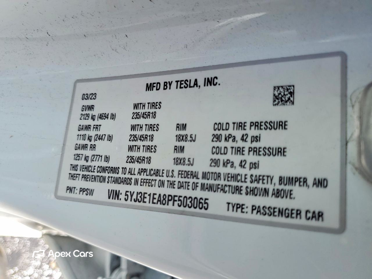 Tesla Model 3 2023