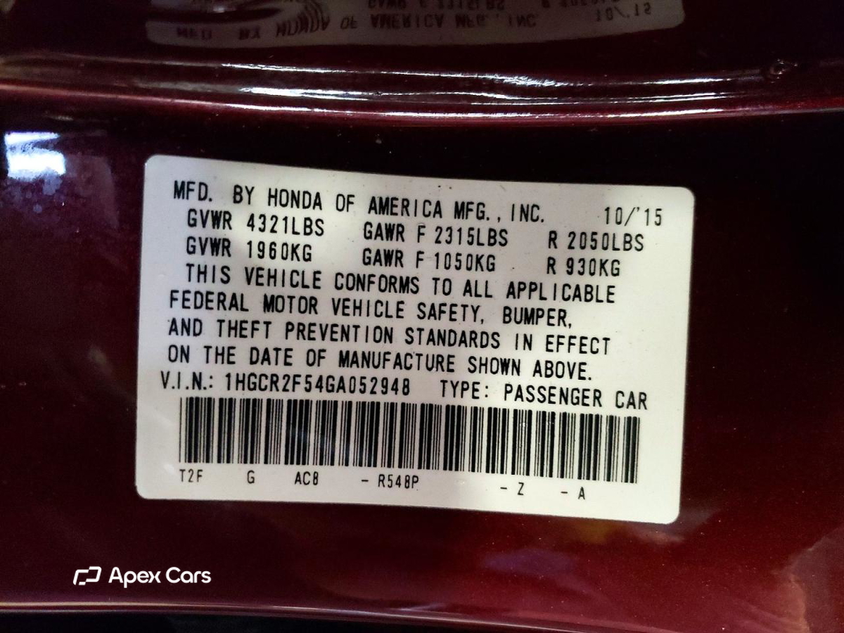Honda Accord 2016