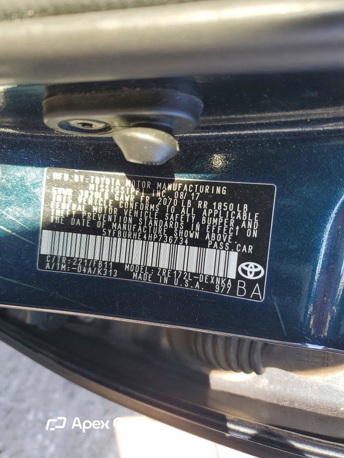 Toyota Corolla 2017