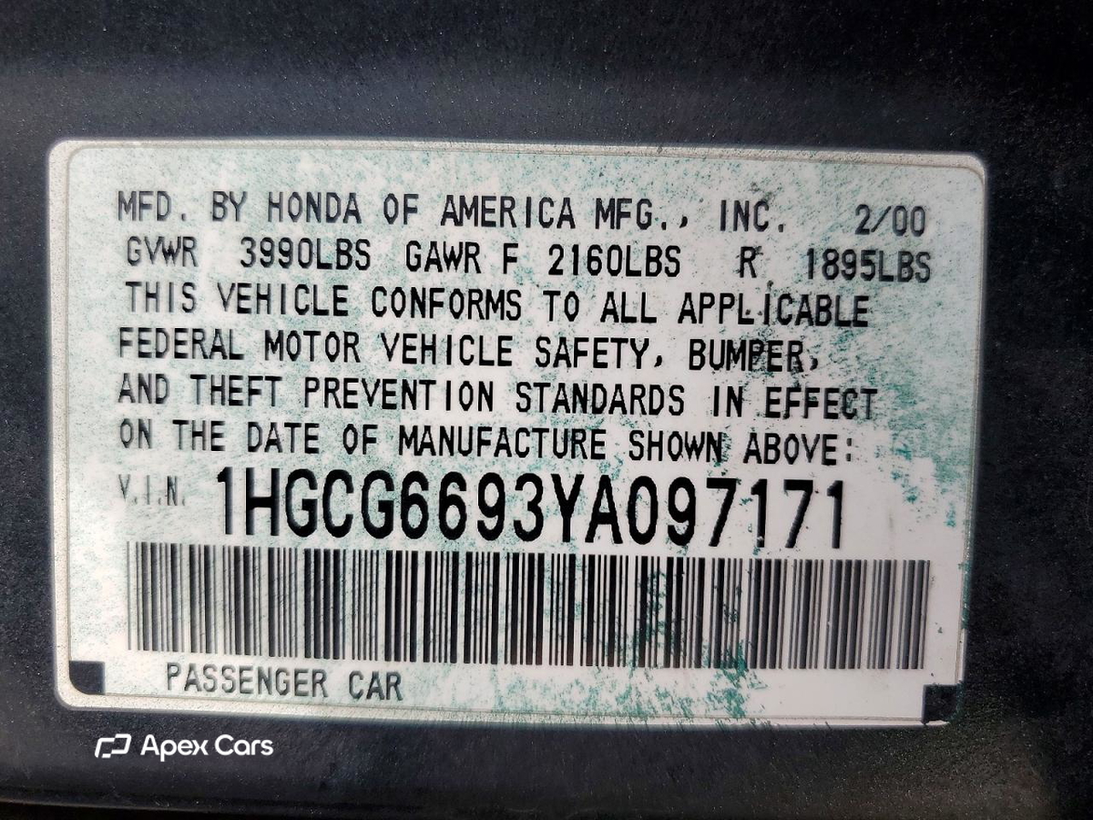 Honda Accord 2000