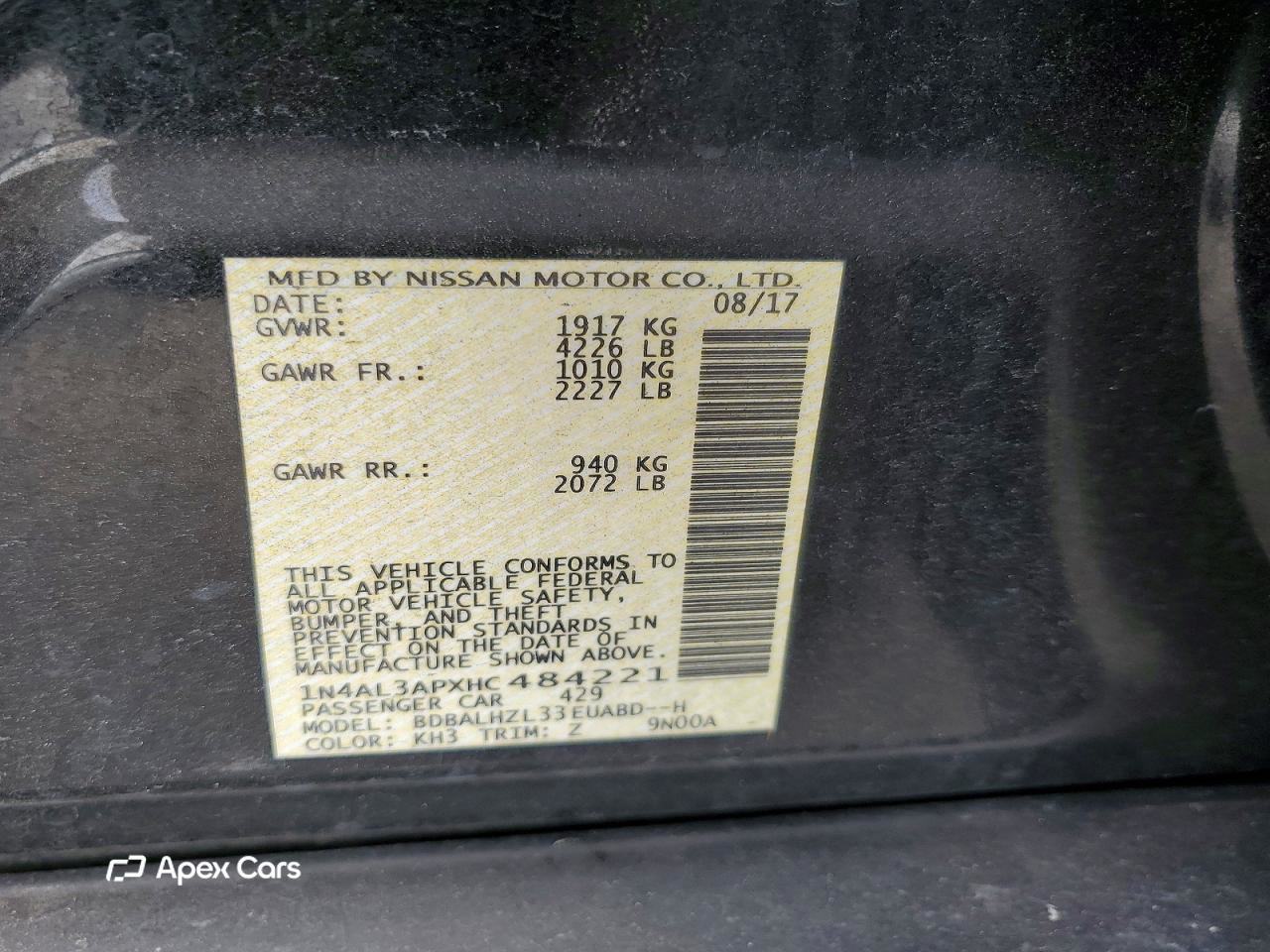 Nissan Altima 2017