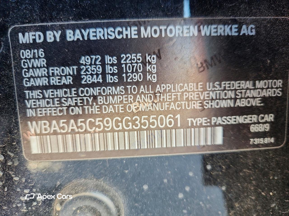 BMW Series 5 2016