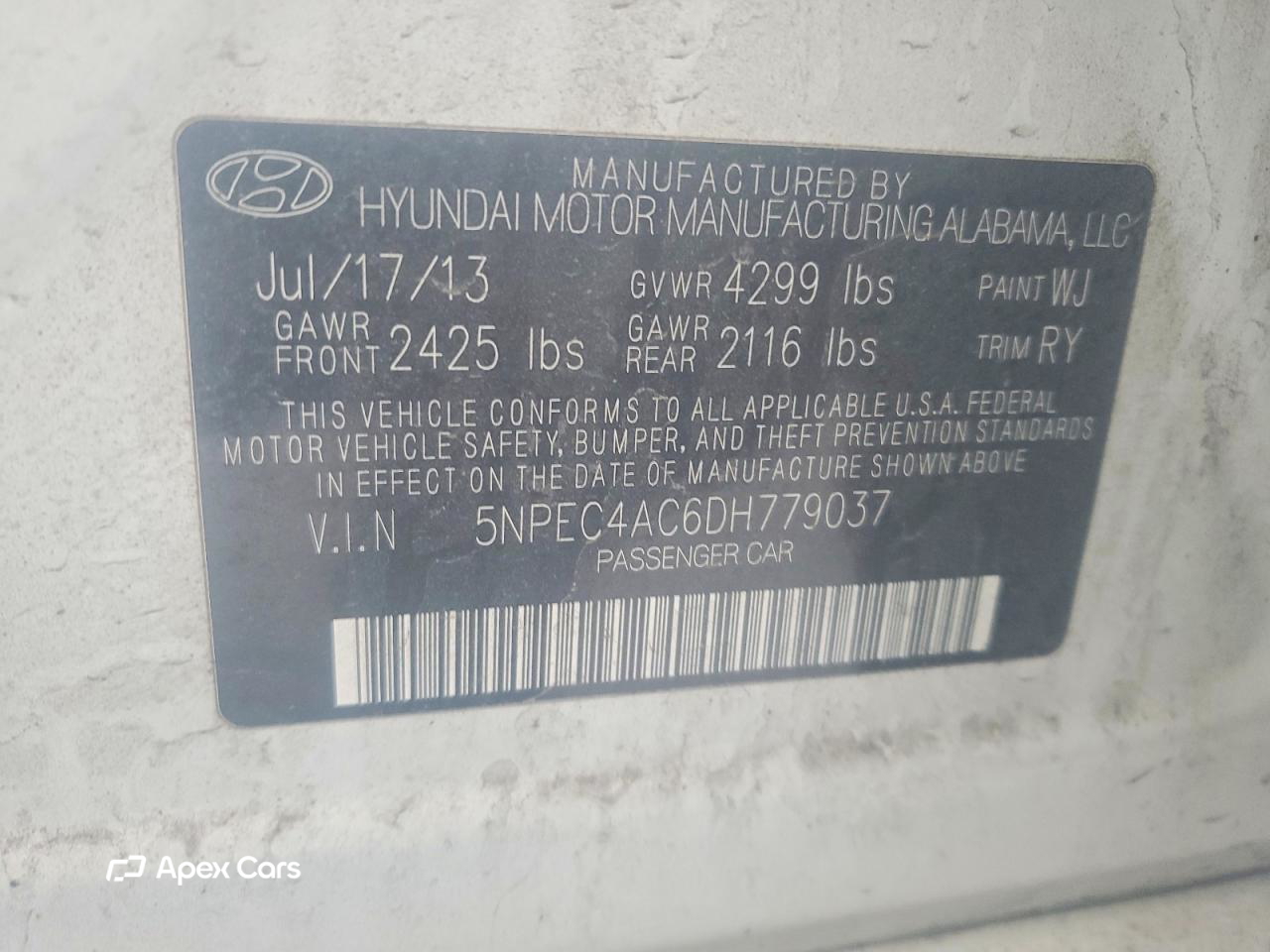 Hyundai Sonata 2013