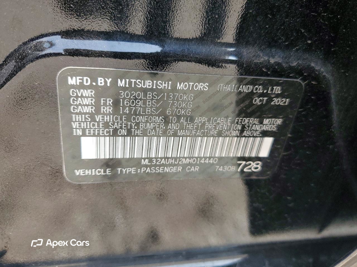 Mitsubishi Mirage 2021