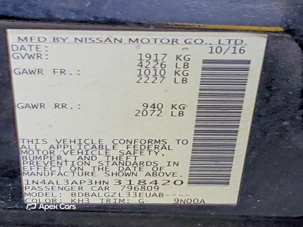 Nissan Altima 2017