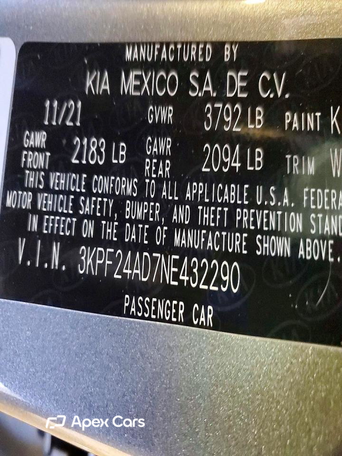 Kia Forte 2022