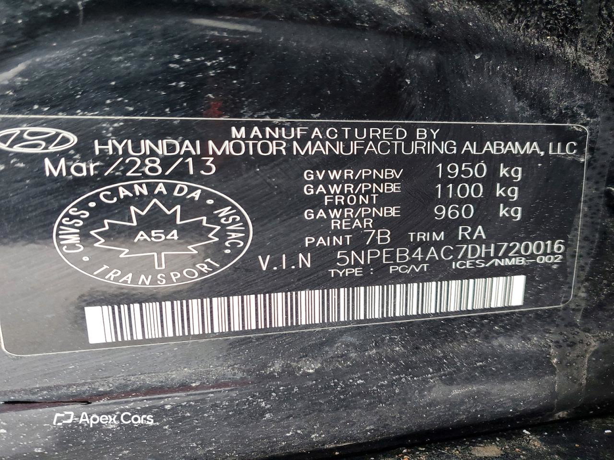 Hyundai Sonata 2013