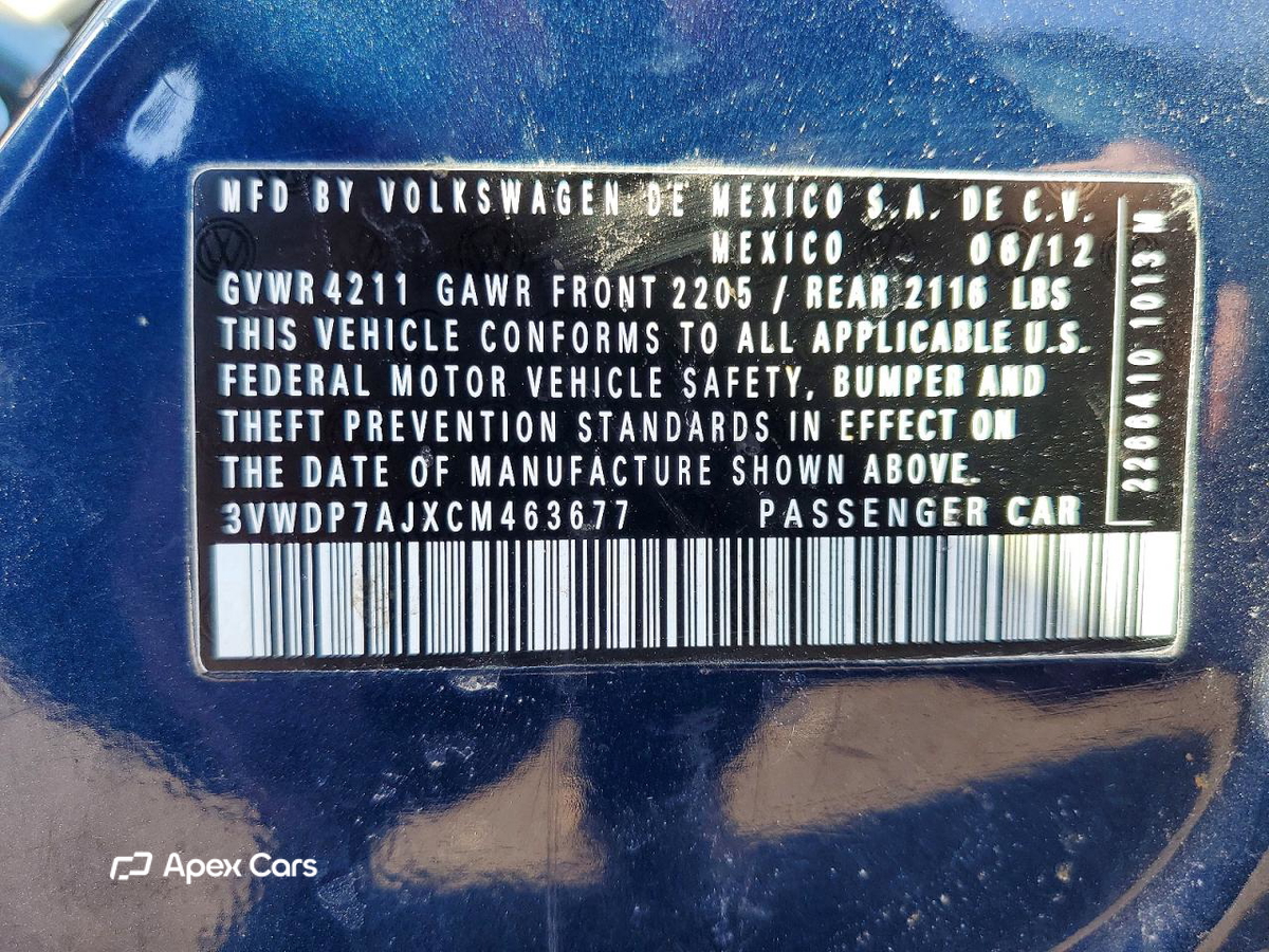 Volkswagen Jetta 2012