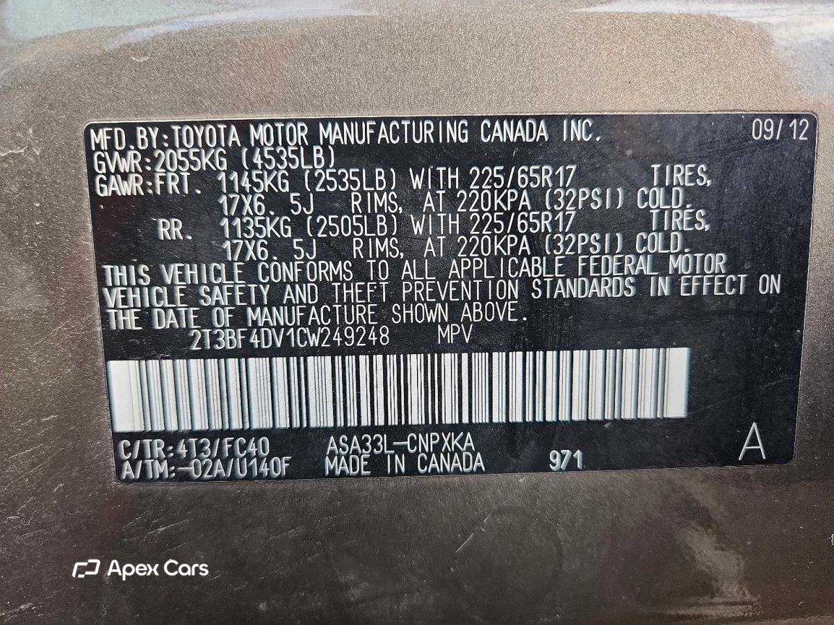 Toyota RAV 4 2012