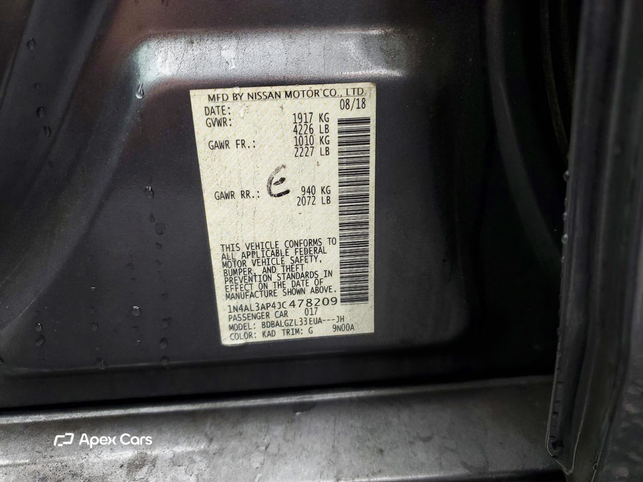 Nissan Altima 2018
