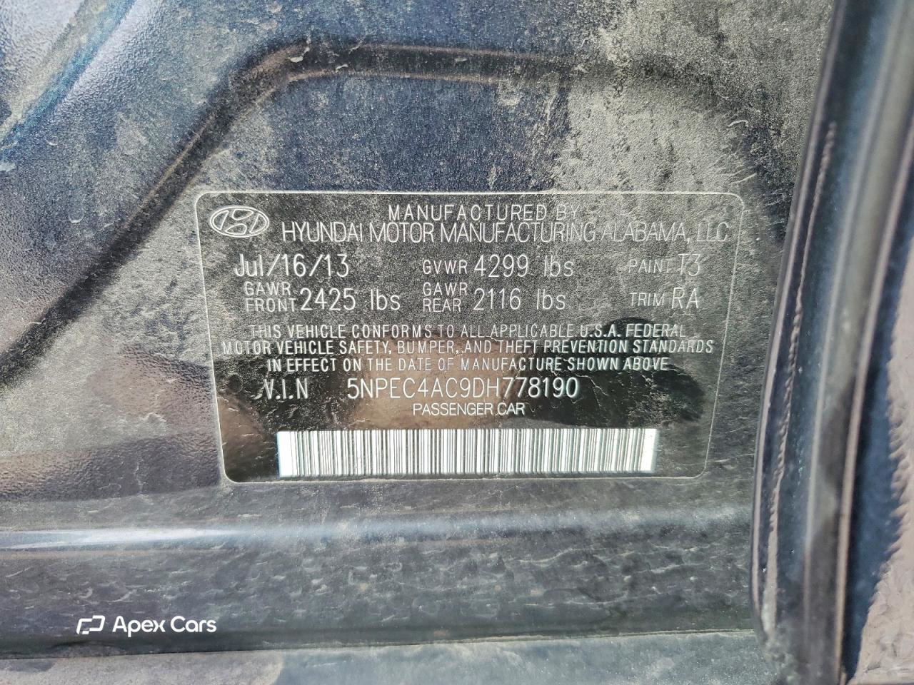 Hyundai Sonata 2013