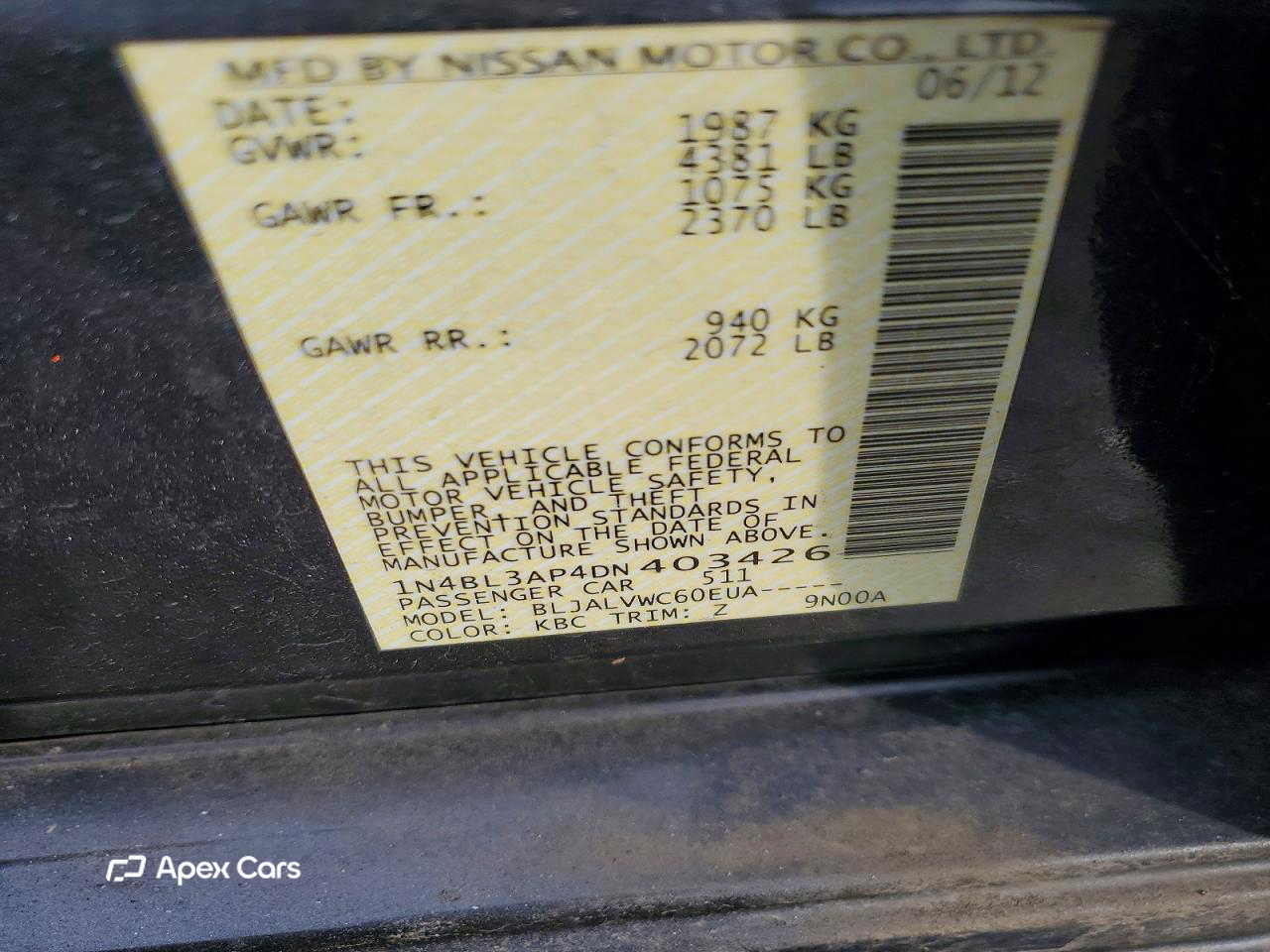 Nissan Altima 2013