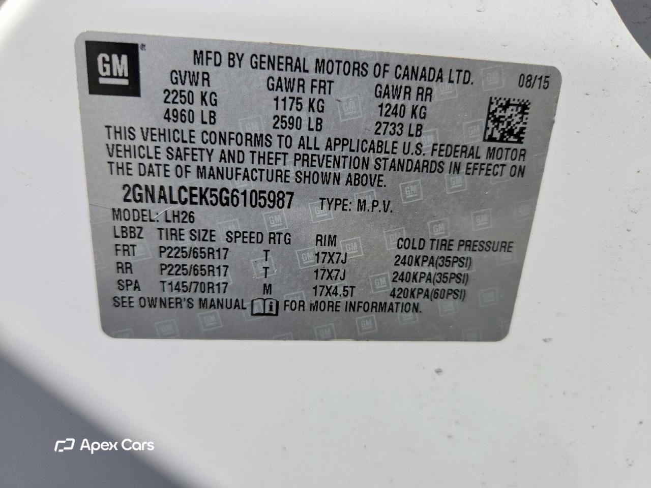 Chevrolet Equinox 2016