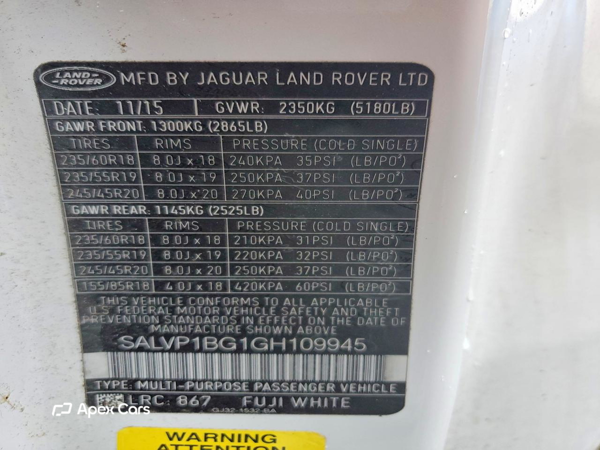 Land Rover Range Rover 2016