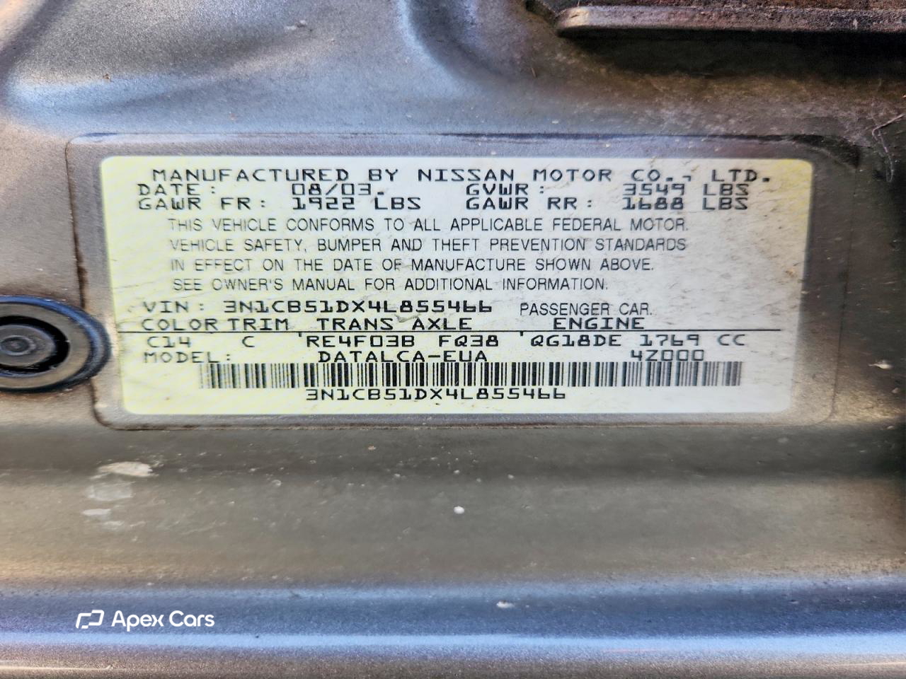 Nissan Sentra 2004