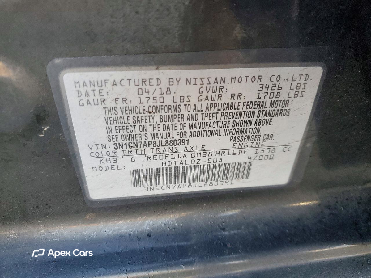 Nissan Versa 2018