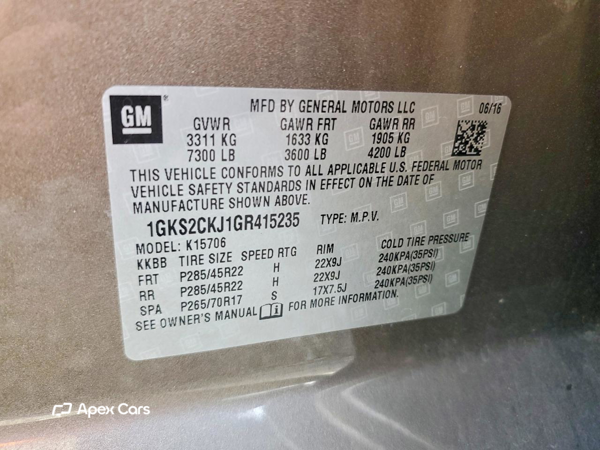 GMC Yukon 2016