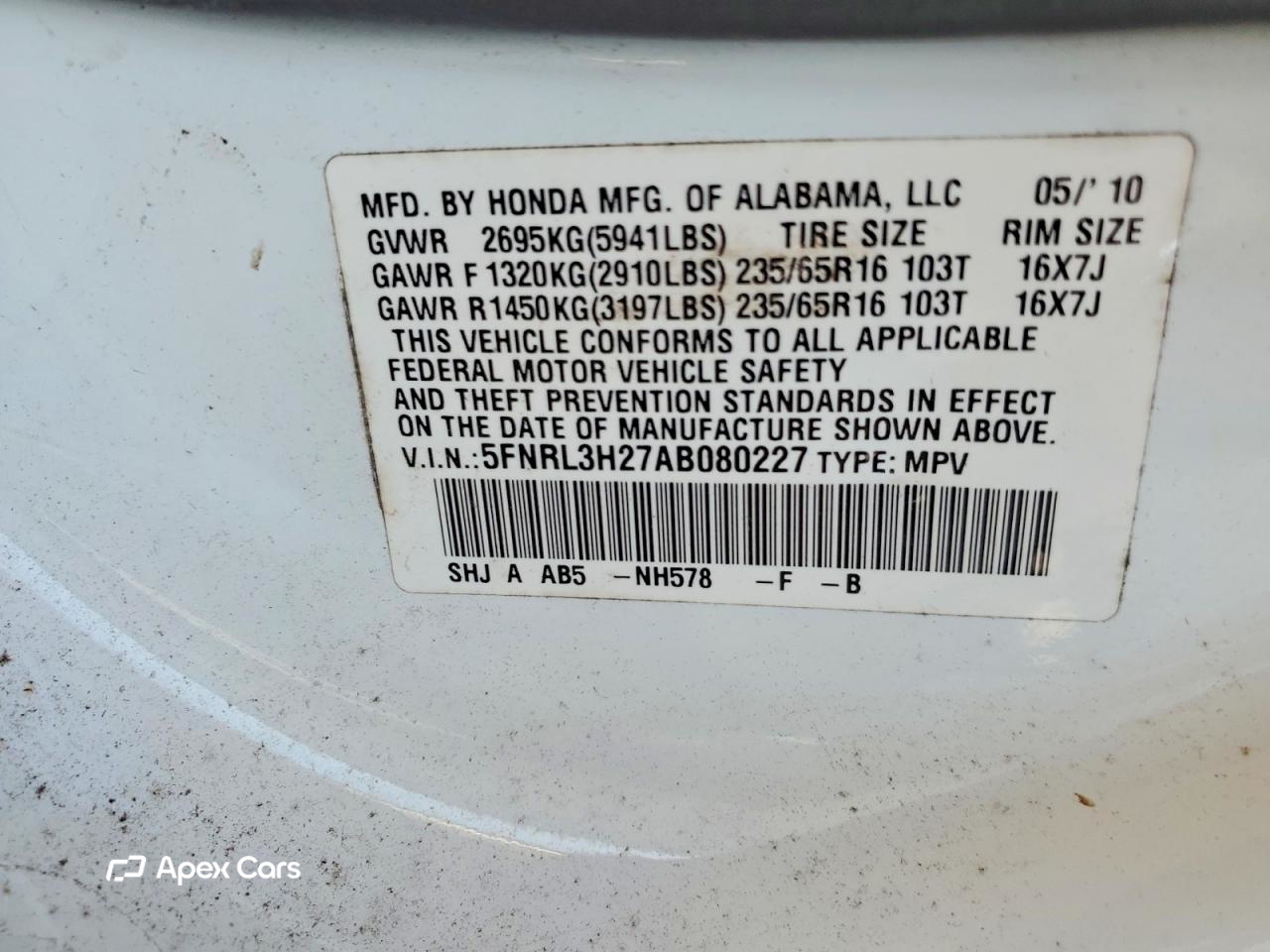 Honda Odyssey 2010