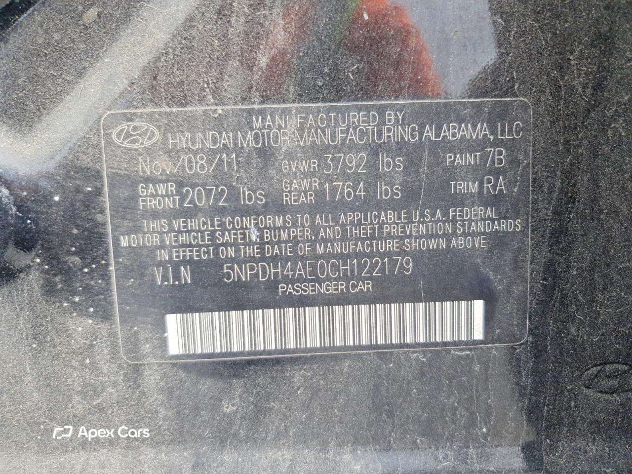 Hyundai Elantra 2012