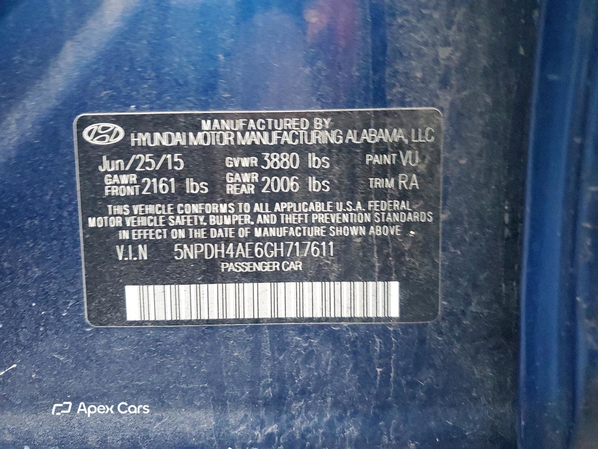 Hyundai Elantra 2016