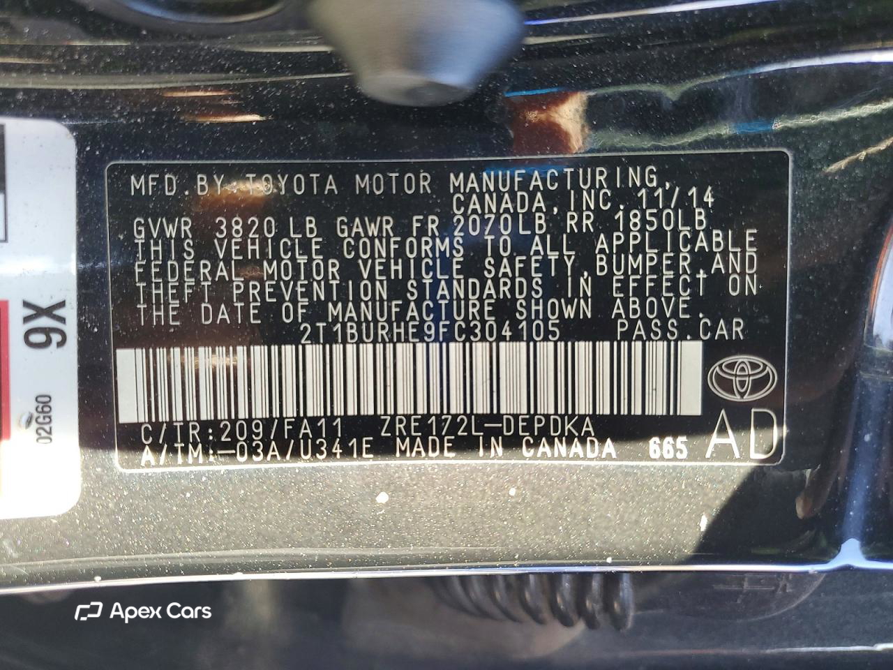 Toyota Corolla 2015