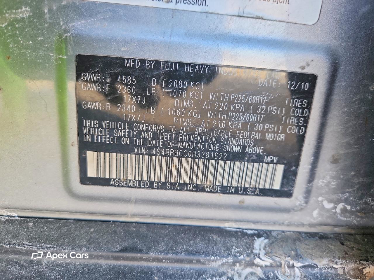 Subaru Outback 2011