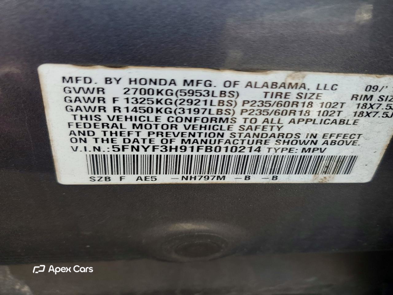 Honda Pilot 2015