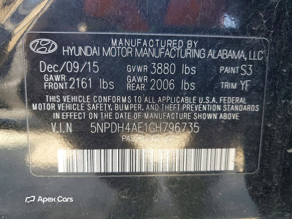 Hyundai Elantra 2016