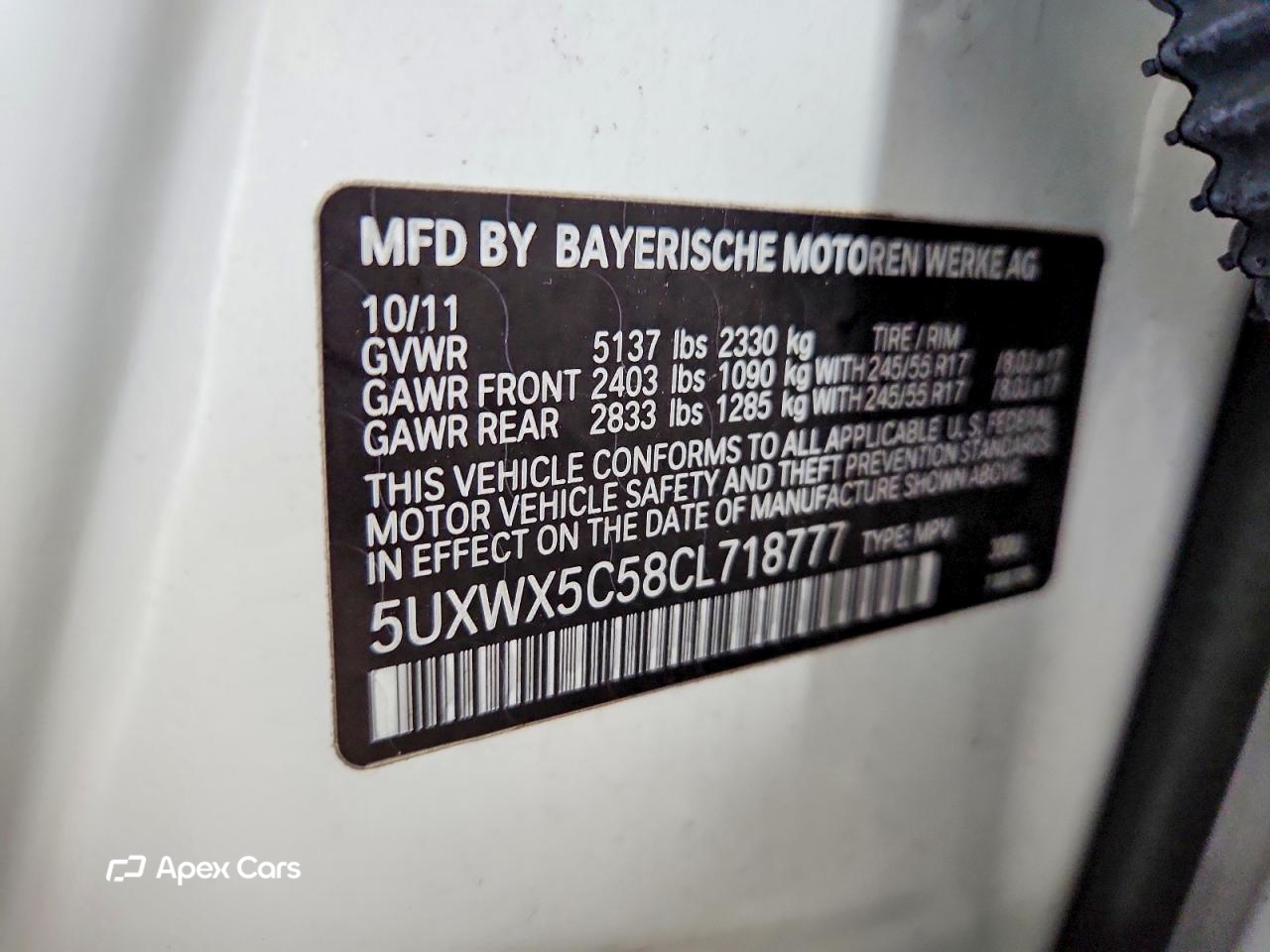 BMW X3 2012