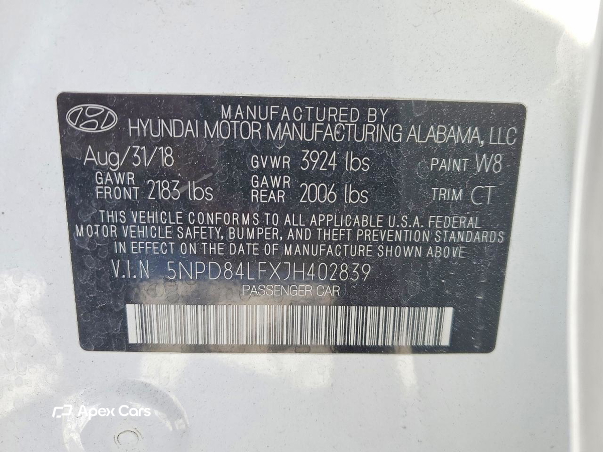 Hyundai Elantra 2018