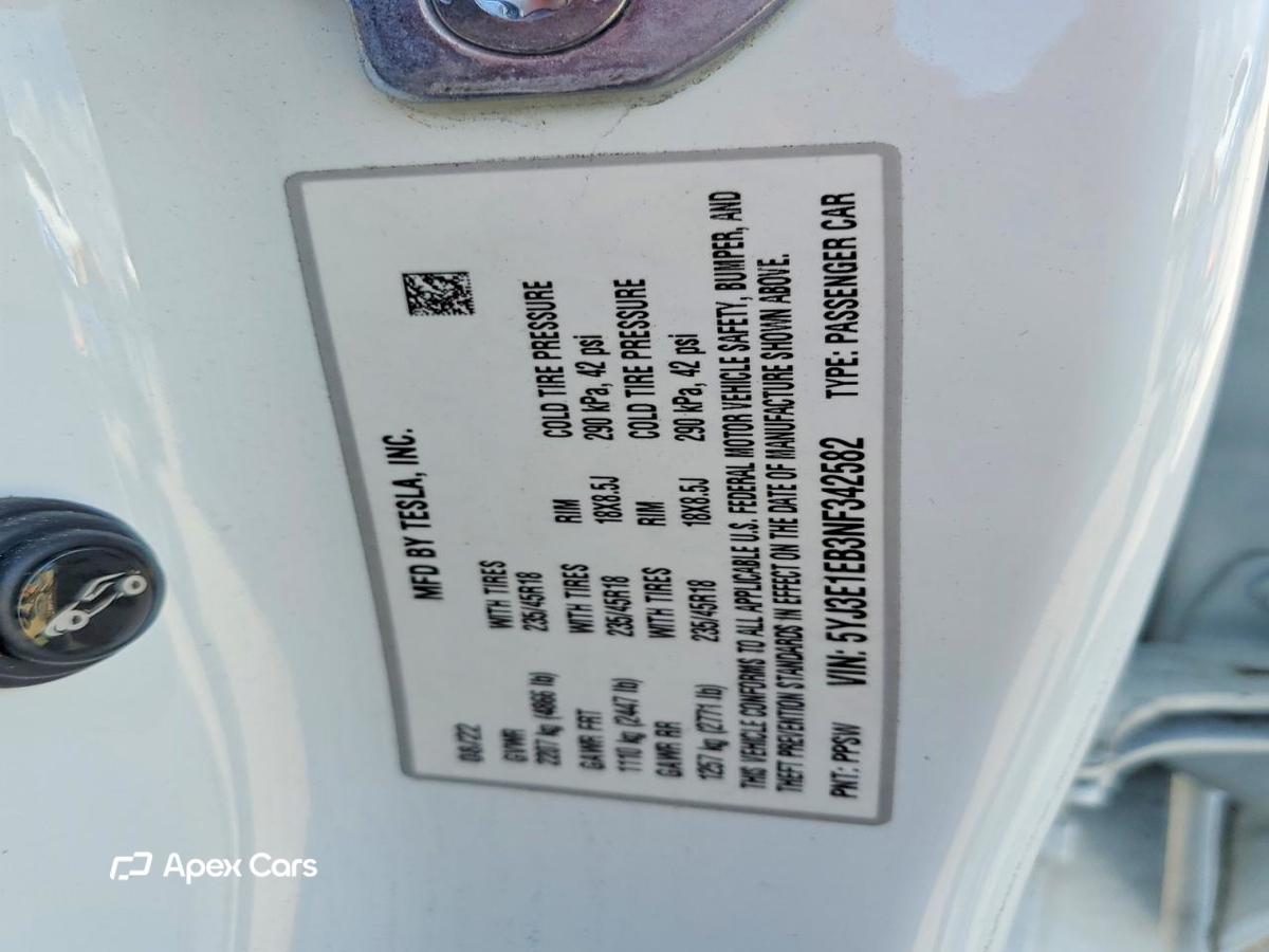 Tesla Model 3 2022