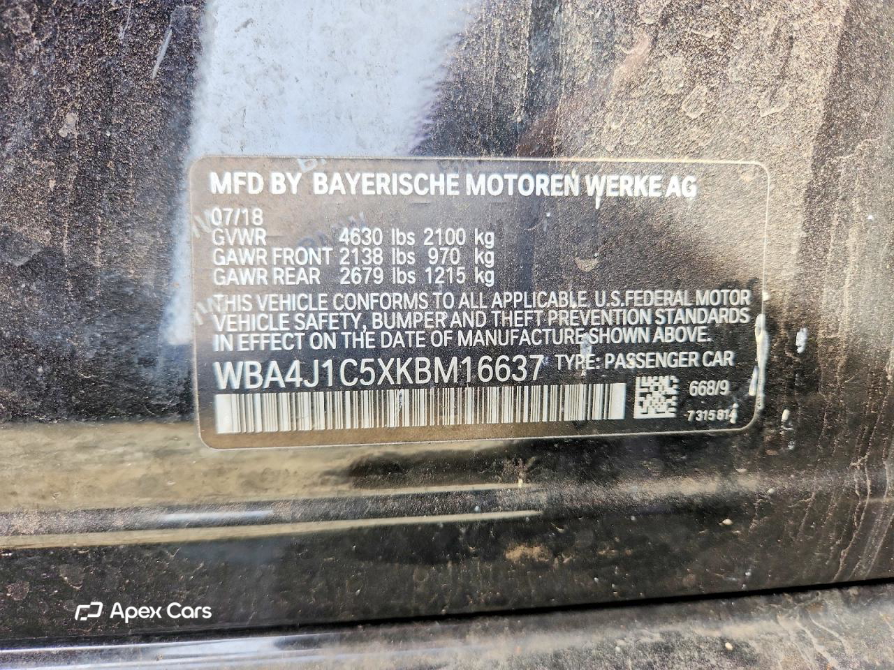 BMW Series 4 2019