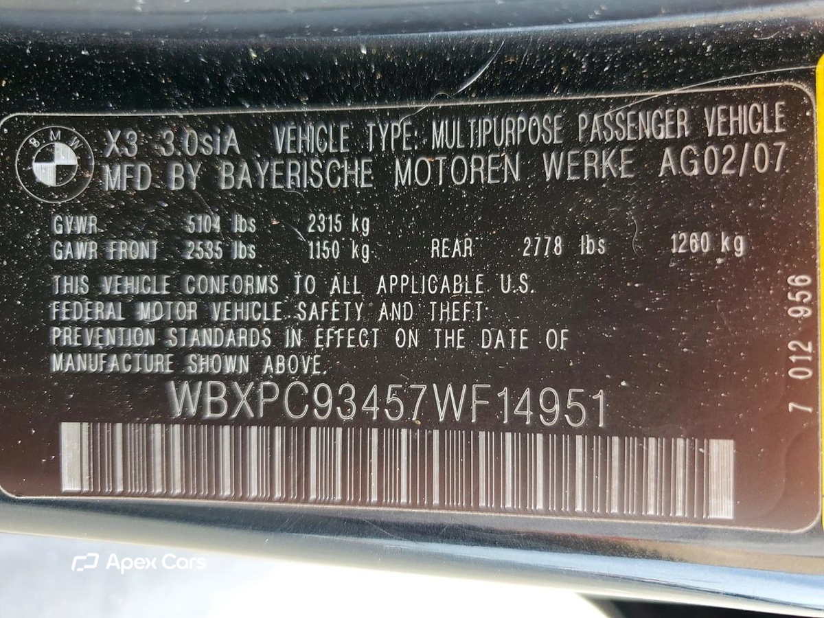 BMW X3 2007