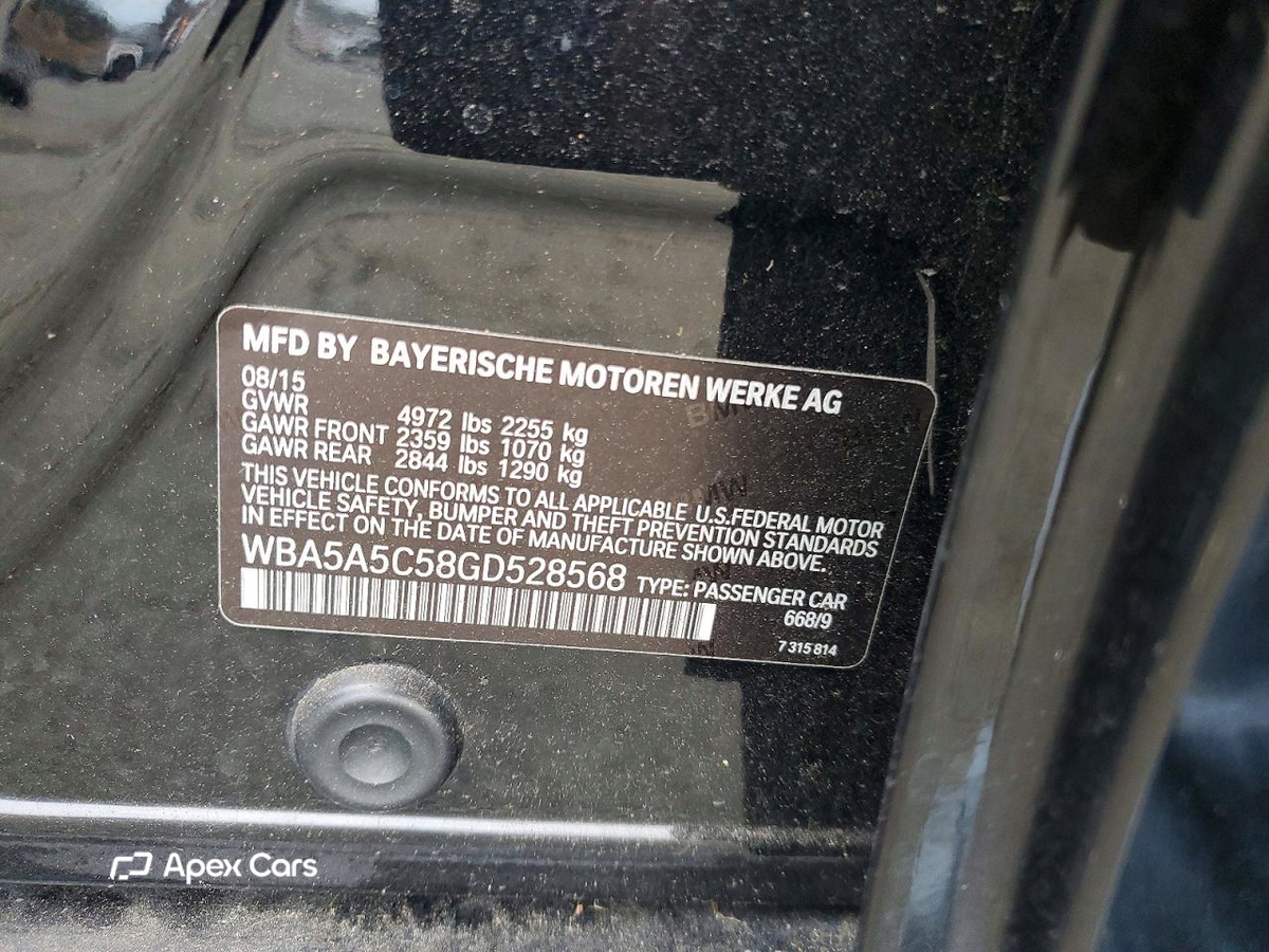 BMW Series 5 2016