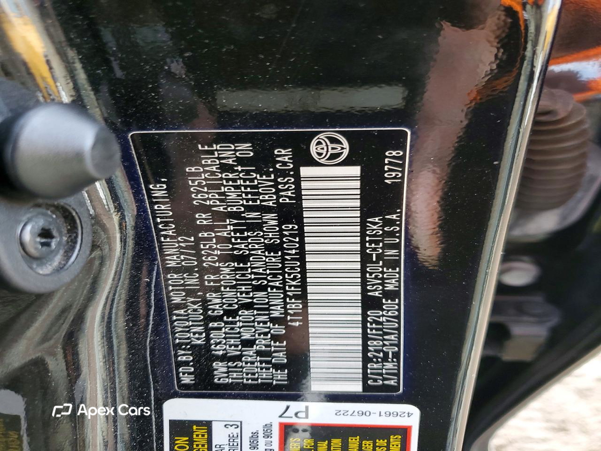 Toyota Camry 2012
