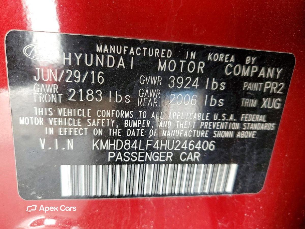 Hyundai Elantra 2017
