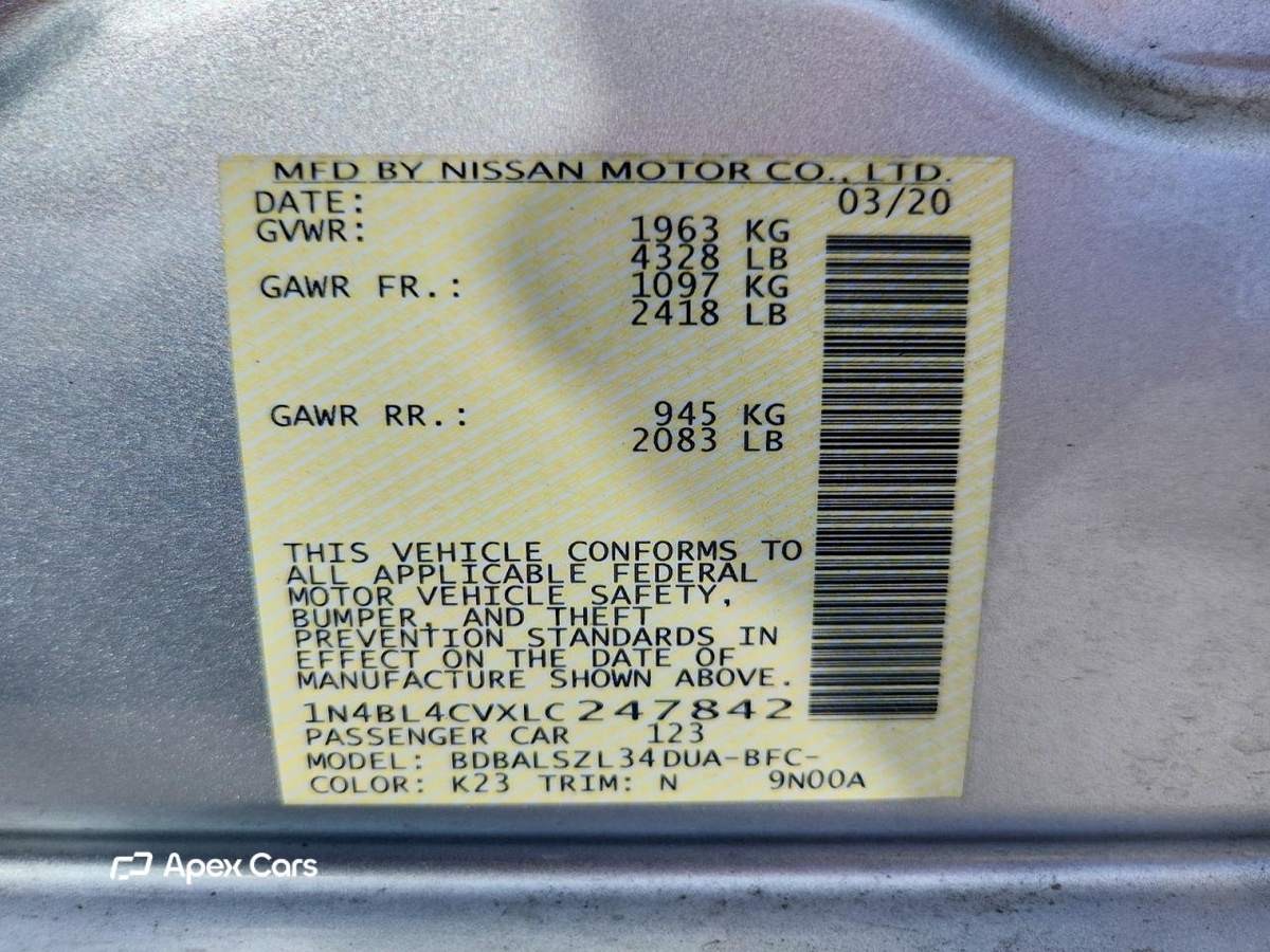 Nissan Altima 2020