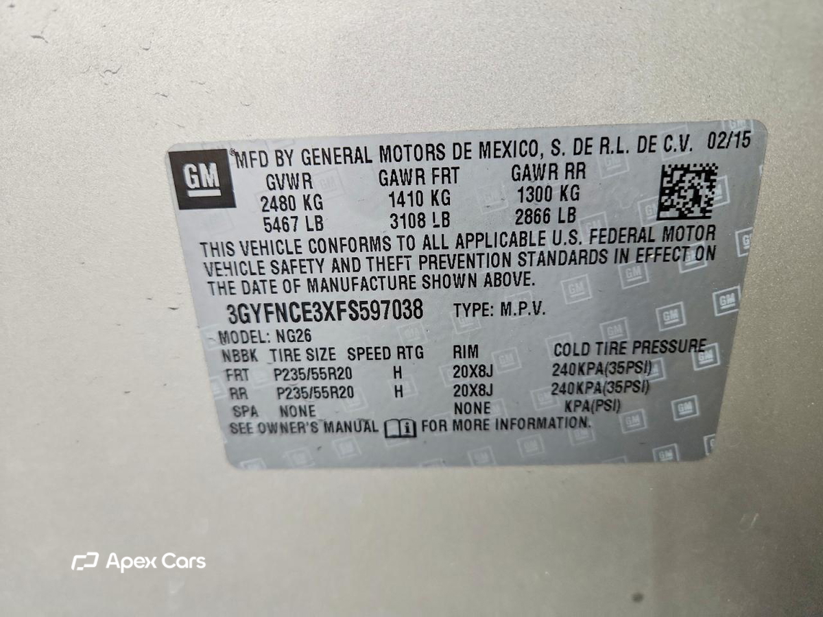 Cadillac SRX 2015
