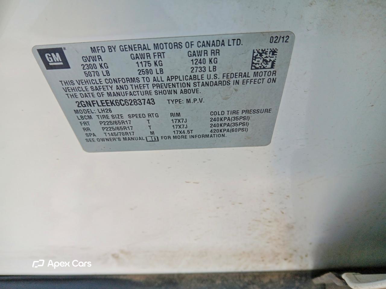 Chevrolet Equinox 2012