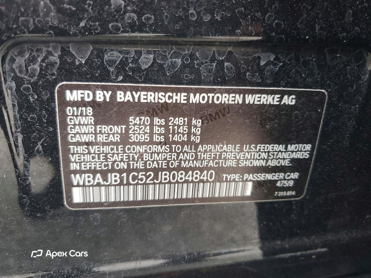 BMW Series 5 2018