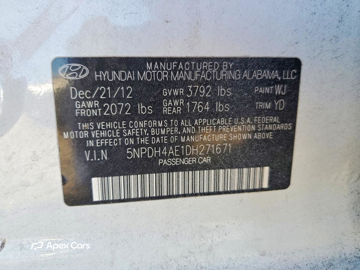 Hyundai Elantra 2013