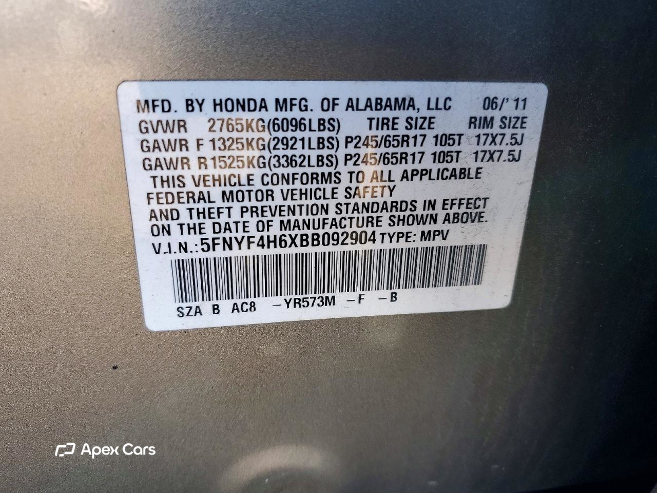 Honda Pilot 2011
