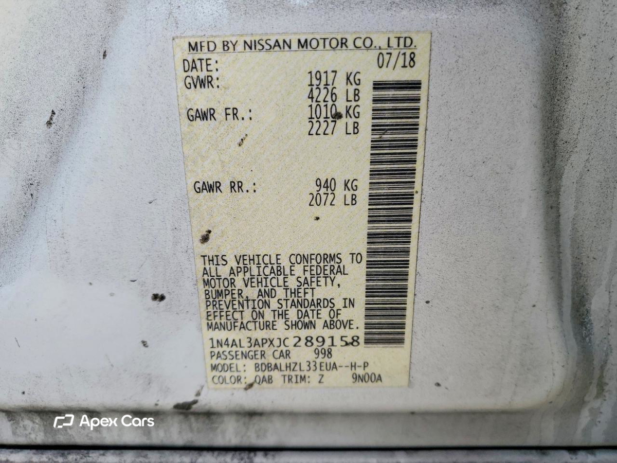 Nissan Altima 2018