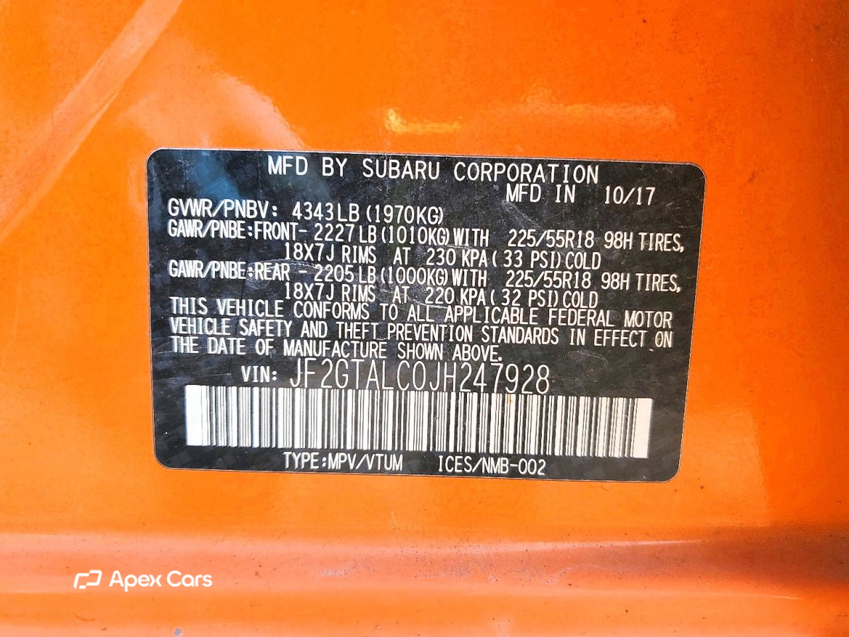Subaru XV 2018