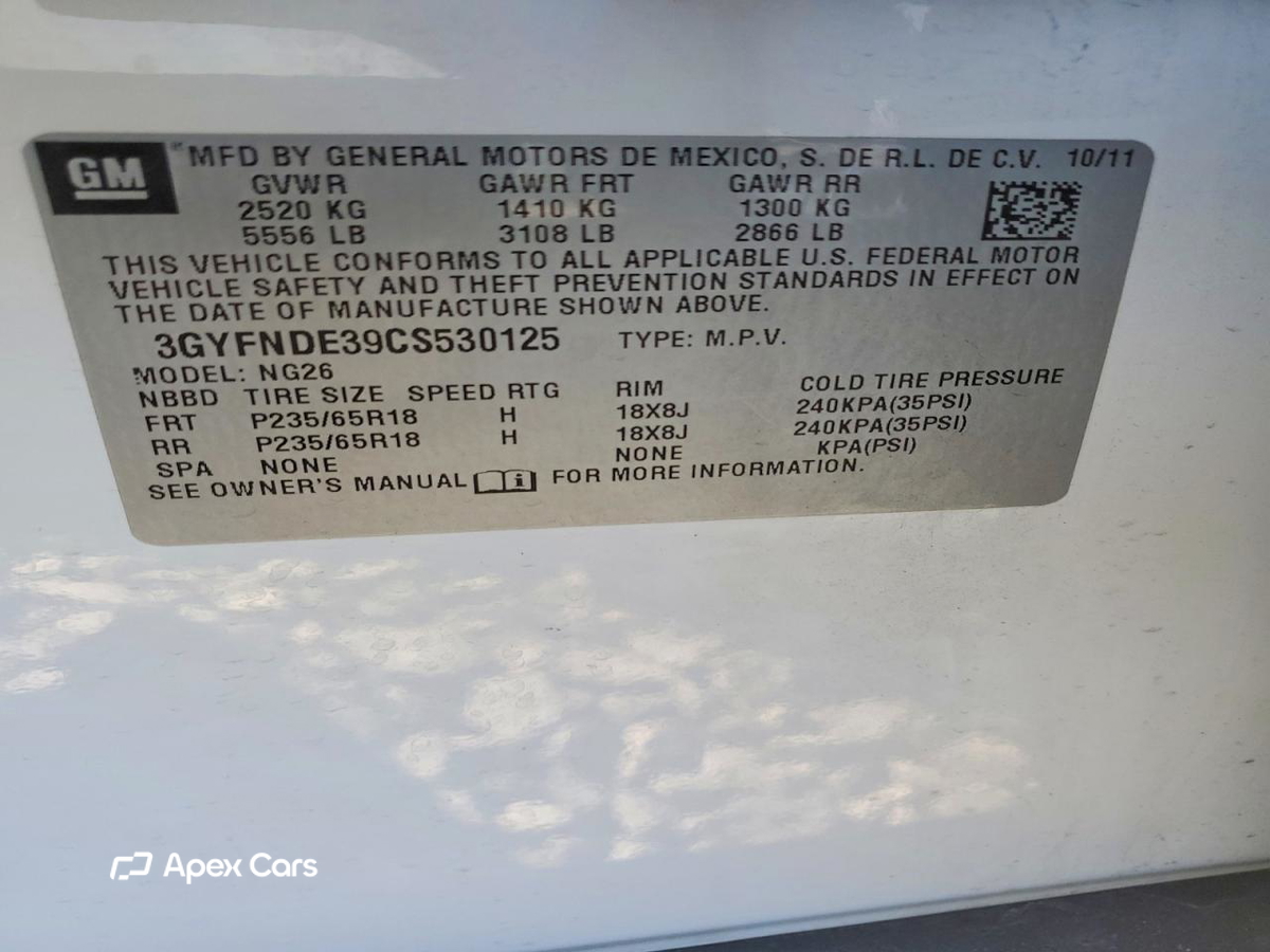 Cadillac SRX 2012