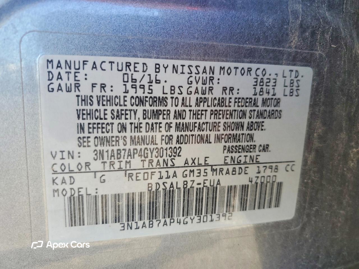Nissan Sentra 2016