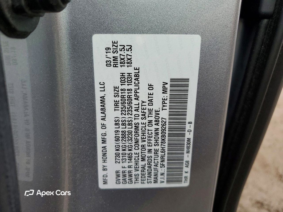 Honda Odyssey 2019