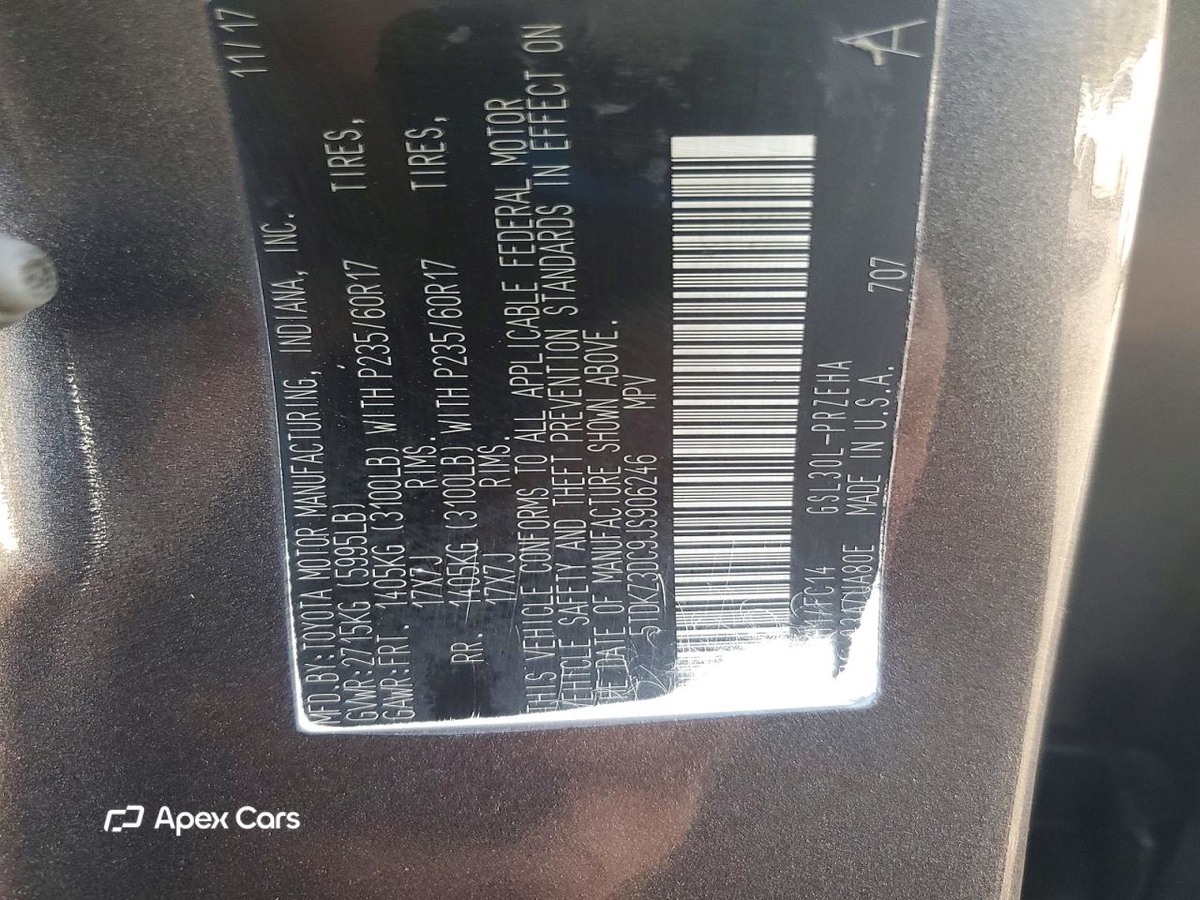 Toyota Sienna 2018