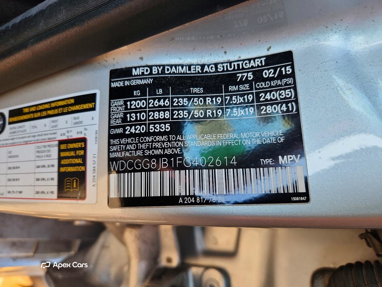 Mercedes-Benz GLK-klasse 2015